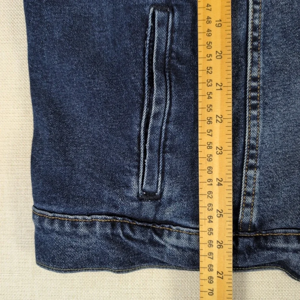Levi's Trucker Denim Jacket Mens XL Dark Wash Faded Indigo Blue Jean 72334